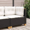 vidaXL - Tuinhoekbank - met - kussens - poly - rattan - zwart