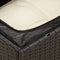 vidaXL - Tuinhoekbank - met - kussens - poly - rattan - zwart