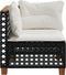 vidaXL - Tuinhoekbank - met - kussens - poly - rattan - zwart