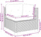 vidaXL - Tuinhoekbank - met - kussens - poly - rattan - zwart