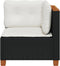 vidaXL - Tuinhoekbank - met - kussens - poly - rattan - zwart