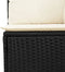 vidaXL - Tuinhoekbank - met - kussens - poly - rattan - zwart