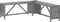 vidaXL - Tuinhoekbank - met - plantenbak - 117 - cm - massief - acaciahout - grijs