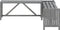 vidaXL - Tuinhoekbank - met - plantenbak - 117 - cm - massief - acaciahout - grijs