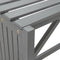 vidaXL - Tuinhoekbank - met - plantenbak - 117 - cm - massief - acaciahout - grijs