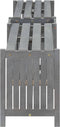vidaXL - Tuinhoekbank - met - plantenbak - 117 - cm - massief - acaciahout - grijs