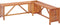 vidaXL - Tuinhoekbank - met - plantenbak - 117x117x40 - cm - massief - acaciahout