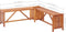 vidaXL - Tuinhoekbank - met - plantenbak - 117x117x40 - cm - massief - acaciahout