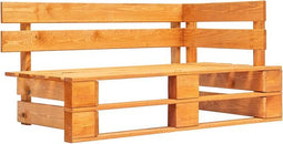 vidaXL - Tuinhoekbank - pallet - hout - honingbruin