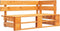 vidaXL - Tuinhoekbank - pallet - hout - honingbruin