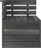 vidaXL - Tuinhoekbank - pallet - massief - grenenhout - donkergrijs
