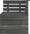 vidaXL - Tuinhoekbank - pallet - massief - grenenhout - donkergrijs