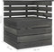vidaXL - Tuinhoekbank - pallet - massief - grenenhout - donkergrijs