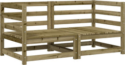 vidaXL - Tuinhoekbanken - 2 - st - 70x70x67 - cm - geïmpregneerd - grenenhout
