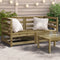 vidaXL - Tuinhoekbanken - 2 - st - 70x70x67 - cm - geïmpregneerd - grenenhout