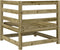 vidaXL - Tuinhoekbanken - 2 - st - 70x70x67 - cm - geïmpregneerd - grenenhout