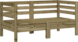 vidaXL - Tuinhoekbanken - 2 - st - geïmpregneerd - grenenhout