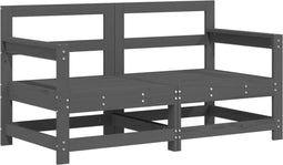 vidaXL - Tuinhoekbanken - 2 - st - massief - grenenhout - grijs