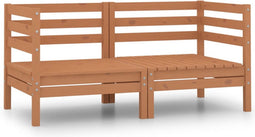 vidaXL - Tuinhoekbanken - 2 - st - massief - grenenhout - honingbruin