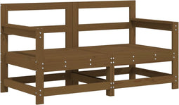 vidaXL - Tuinhoekbanken - 2 - st - massief - grenenhout - honingbruin