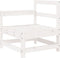 vidaXL - Tuinhoekbanken - 2 - st - massief - grenenhout - wit