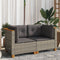 vidaXL - Tuinhoekbanken - 2 - st - met - kussens - poly - rattan - grijs