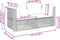 vidaXL - Tuinhoekbanken - 2 - st - met - kussens - poly - rattan - grijs