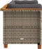 vidaXL - Tuinhoekbanken - 2 - st - met - kussens - poly - rattan - grijs
