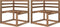 vidaXL - Tuinhoekbanken - 2 - st - pallet - bruin - geïmpregneerd - grenenhout