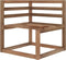 vidaXL - Tuinhoekbanken - 2 - st - pallet - bruin - geïmpregneerd - grenenhout