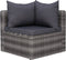 vidaXL - Tuinhoekbanken - 2 - st - poly - rattan - grijs