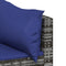 vidaXL - Tuinhoekbanken - met - kussens - 2 - st - poly - rattan - grijs