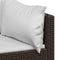 vidaXL - Tuinhoekbanken - met - kussens - 2 - st - poly - rattan - bruin