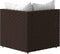 vidaXL - Tuinhoekbanken - met - kussens - 2 - st - poly - rattan - bruin
