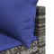 vidaXL - Tuinhoekbanken - met - kussens - 2 - st - poly - rattan - grijs