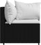 vidaXL - Tuinhoekbanken - met - kussens - 2 - st - poly - rattan - zwart