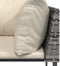 vidaXL - Tuinhoekbanken - met - kussens - 2 - st - poly - rattan - grijs