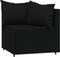 vidaXL - Tuinhoekbanken - met - kussens - 2 - st - poly - rattan - zwart