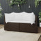 vidaXL - Tuinhoekbanken - met - kussens - 2 - st - poly - rattan - bruin