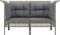 vidaXL - Tuinhoekbanken - met - kussens - 2 - st - poly - rattan - grijs