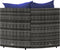 vidaXL - Tuinhoekbanken - met - kussens - 2 - st - poly - rattan - grijs