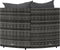 vidaXL - Tuinhoekbanken - met - kussens - 2 - st - poly - rattan - grijs