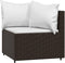 vidaXL - Tuinhoekbanken - met - kussens - 2 - st - poly - rattan - bruin