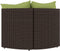 vidaXL - Tuinhoekbanken - met - kussens - 2 - st - poly - rattan - bruin