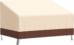 vidaXL - Tuinhoes - 2-zitsbank - 600D - 137x97x48/74 - cm - oxford - beige