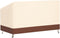 vidaXL - Tuinhoes - 3-zitsbank - 600D - 159x84x56/81 - cm - oxford - beige