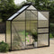 vidaXL - Tuinkas - 1,33 - m² - aluminium - antracietkleurig