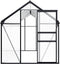 vidaXL - Tuinkas - 1,33 - m² - aluminium - antracietkleurig