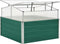 vidaXL - Tuinkas - 100x100x77 - cm - gegalvaniseerd - staal - groen