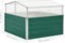 vidaXL - Tuinkas - 100x100x77 - cm - gegalvaniseerd - staal - groen